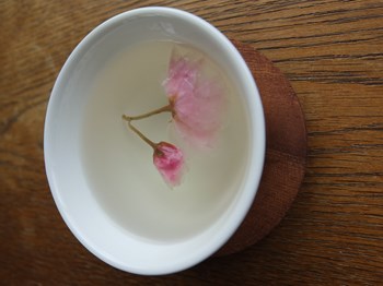 今年漬けた桜でさくら茶
