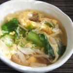 チンゲン菜と卵のスープ