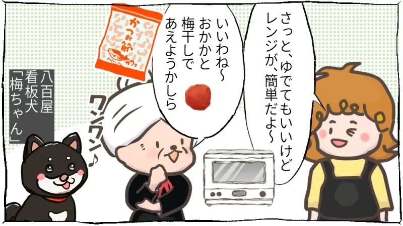 おばぁちゃまは貧乏性、春キャベツ編漫画：5段目　おひたしもおいしい