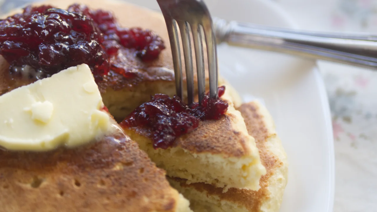 おからパウダーホットケーキ